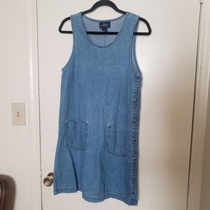 90s Denim Bib Dress